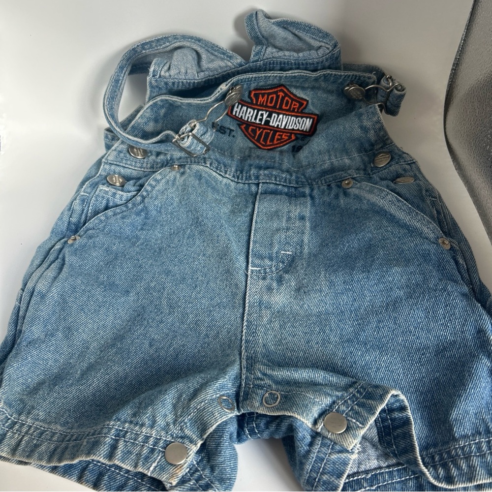 Harley-Davidson baby  Light Blue Overalls size 18m